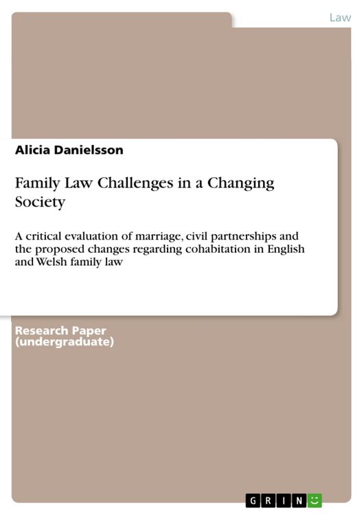 Produktbild: Family Law Challenges in a Changing Society
