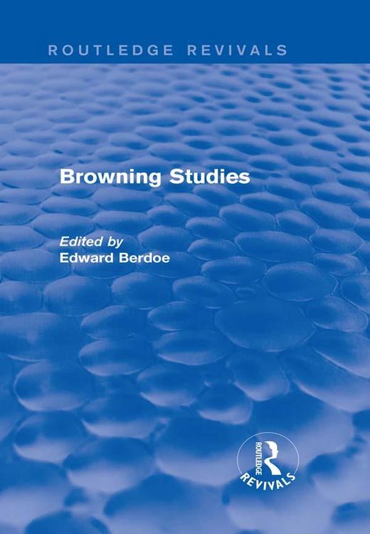 Produktbild: Browning Studies (Routledge Revivals)