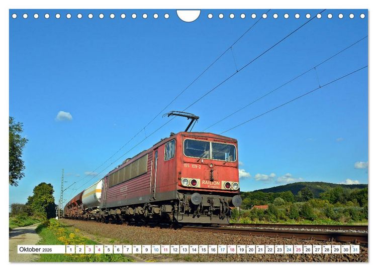 Produktbild: Die Baureihe 250 - Reichsbahnlok in DB-Diensten (Wandkalender 2026 DIN A4 quer), CALVENDO Monatskalender