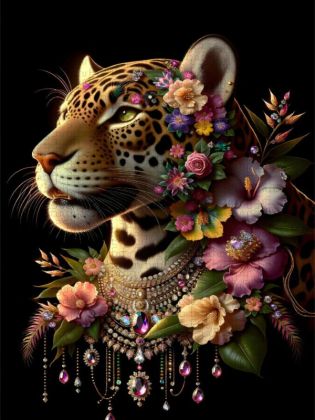 Produktbild: CALVENDO Puzzle Leopardenzauber | 1000 Teile Lege-Gr&ouml;&szlig;e 64x48cm Foto-Puzzle f&uuml;r gl&uuml;ckliche Stunden