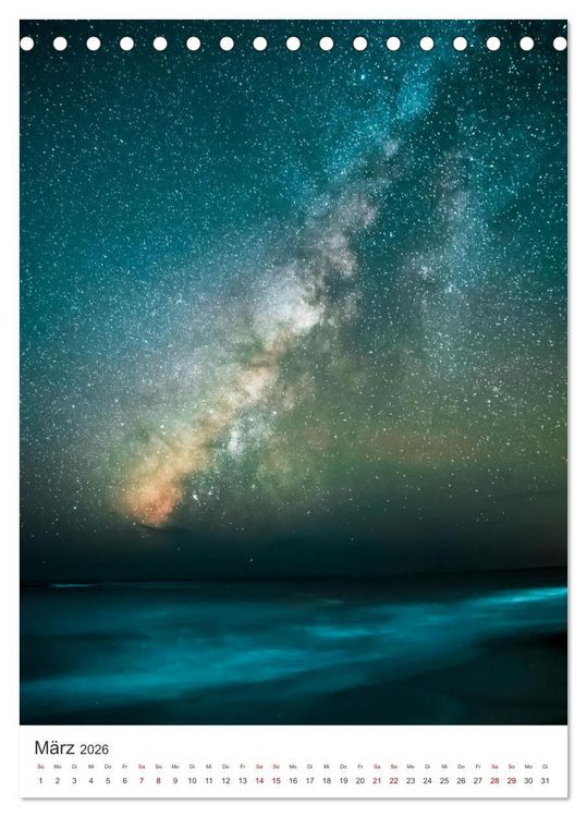 Produktbild: Milchstra&szlig;e - Unsere faszinierende Galaxie. (Tischkalender 2026 DIN A5 hoch), CALVENDO Monatskalender