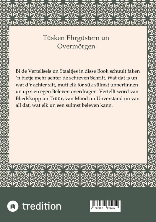 Produktbild: T&uuml;sken Ehrg&uuml;stern un Overm&ouml;rgen