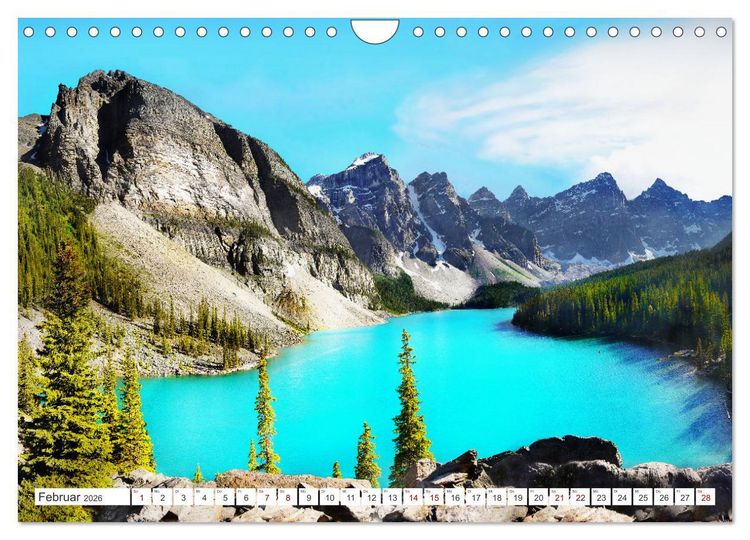 Produktbild: Kanada, Touristenziele in Alberta und British Columbia (Wandkalender 2026 DIN A4 quer), CALVENDO Monatskalender