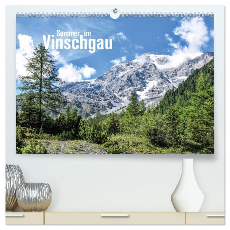 Produktbild: Sommer im Vinschgau (hochwertiger Premium Wandkalender 2026 DIN A2 quer), Kunstdruck in Hochglanz