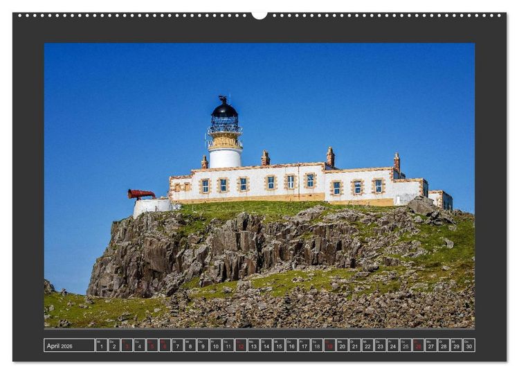 Produktbild: Leuchtt&uuml;rme an Schottlands K&uuml;sten (hochwertiger Premium Wandkalender 2026 DIN A2 quer), Kunstdruck in Hochglanz