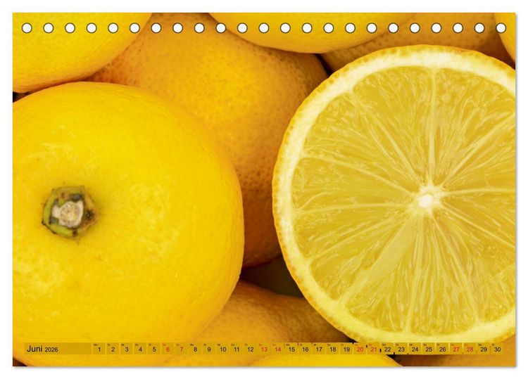 Produktbild: GELB - Gem&uuml;se und Obst - Sonnengereift (Tischkalender 2026 DIN A5 quer), CALVENDO Monatskalender