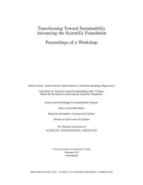 Produktbild: Transitioning Toward Sustainability