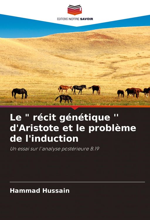 Produktbild: Le " r&eacute;cit g&eacute;n&eacute;tique '' d'Aristote et le probl&egrave;me de l'induction