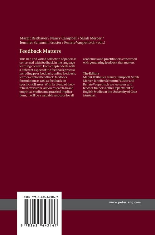 Produktbild: Feedback Matters