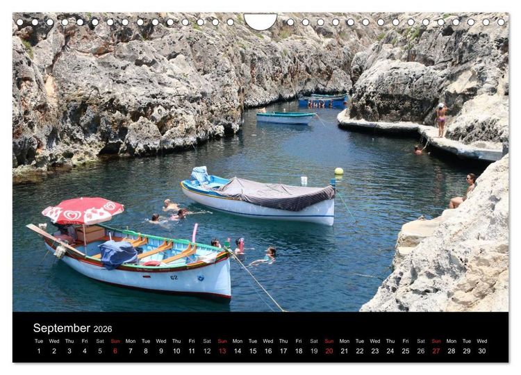 Produktbild: Malta Pearl of the Mediterranean (Wall Calendar 2026 DIN A4 landscape), CALVENDO 12 Month Wall Calendar