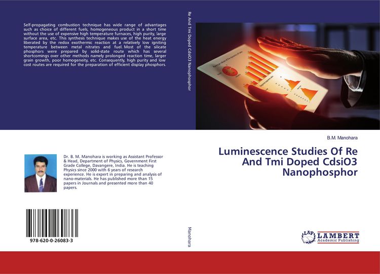 Produktbild: Luminescence Studies Of Re And Tmi Doped CdsiO3 Nanophosphor