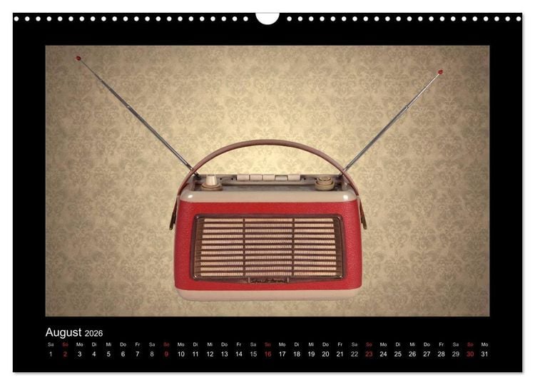 Produktbild: Dampfradios - Antike Radios mit Charme und Patina (Wandkalender 2026 DIN A3 quer), CALVENDO Monatskalender