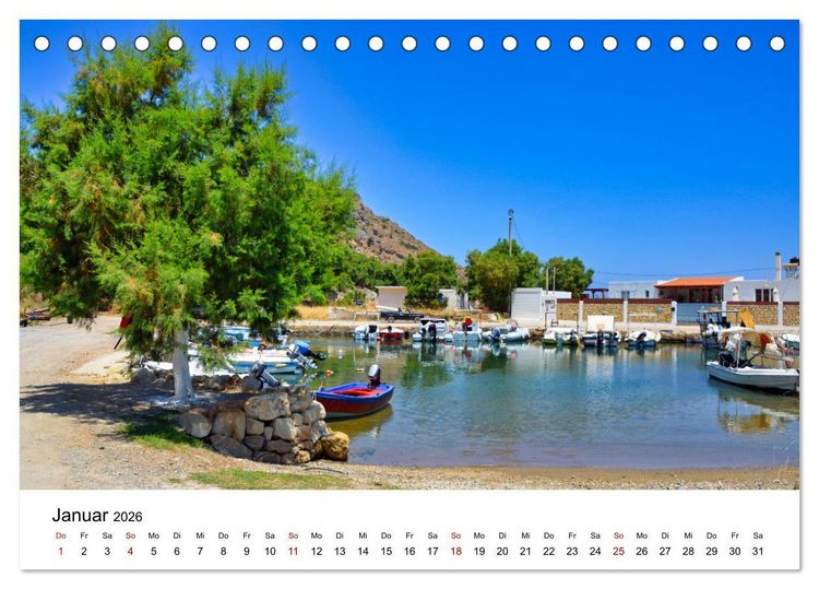 Produktbild: Kretas Wilder Westen (Tischkalender 2026 DIN A5 quer), CALVENDO Monatskalender