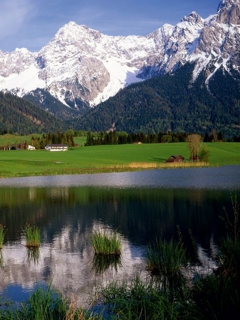 Produktbild: CALVENDO Puzzle Schmalsee am Karwendelgebirge | 1000 Teile Lege-Gr&ouml;&szlig;e 64x48cm Foto-Puzzle f&uuml;r gl&uuml;ckliche Stunden