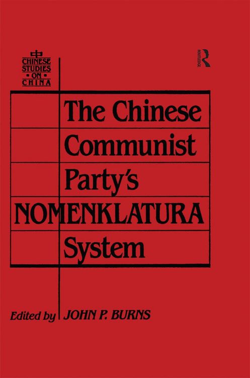 Produktbild: The Chinese Communist Party's Nomenklatura System