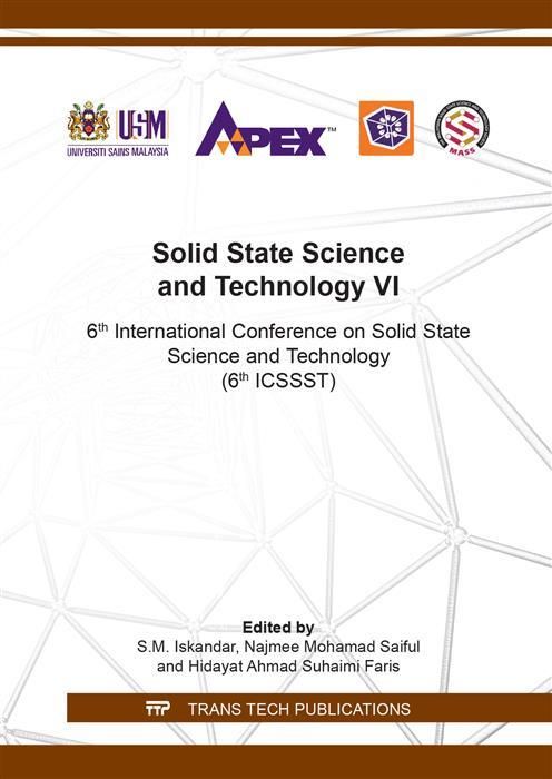 Produktbild: Solid State Science and Technology VI