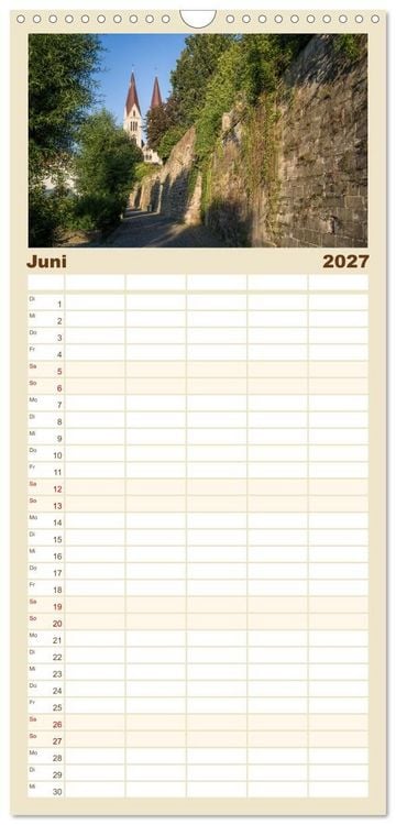 Produktbild: Familienplaner 2027 - Halberstadt Altstadtarchitektur unweit des Harzes mit 5 Spalten (Wandkalender, 21 x 45 cm) CALVENDO