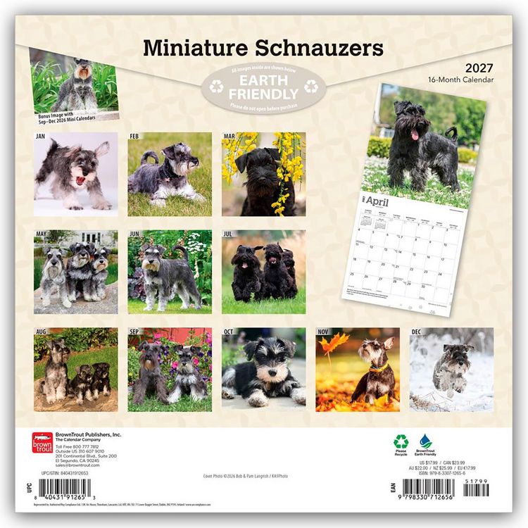 Produktbild: Miniature Schnauzers &ndash; Zwergschnauzer 2027 &ndash; 16-Monatskalender