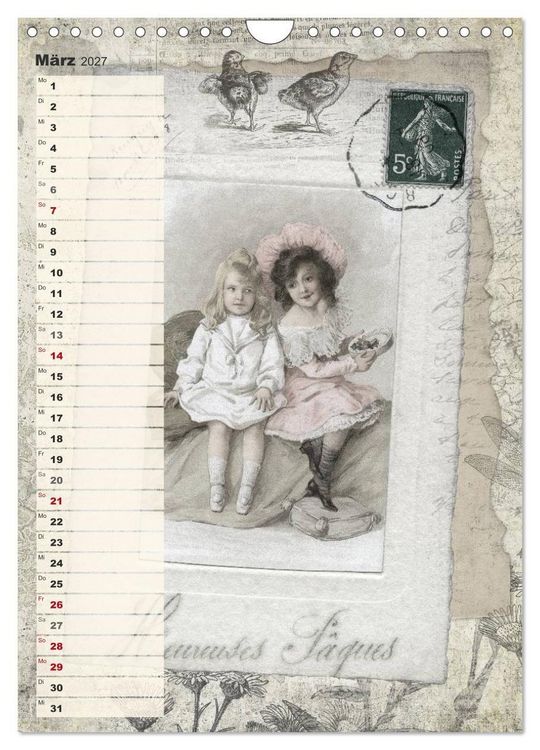 Produktbild: Vintage Welten (Wandkalender 2027 DIN A4 hoch), CALVENDO Monatskalender