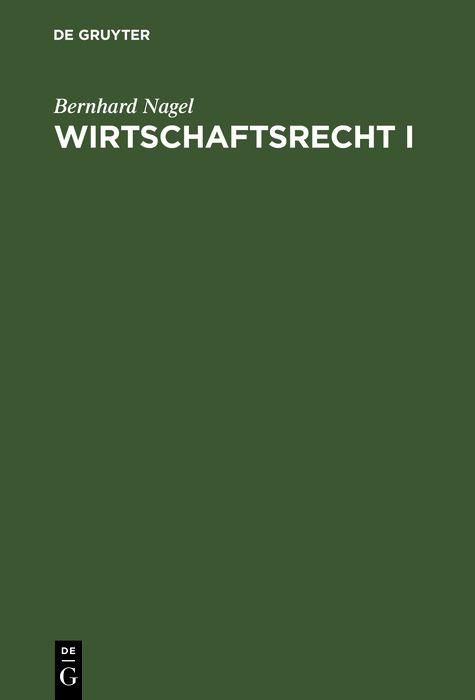 Produktbild: Wirtschaftsrecht I