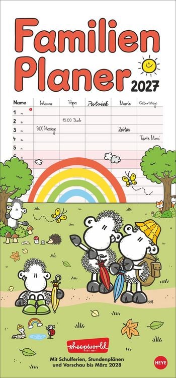 Produktbild: sheepworld Familienplaner 2027