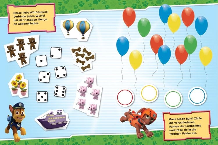 Produktbild: PAW Patro Mein Lernspielheft l Erste Zahlen