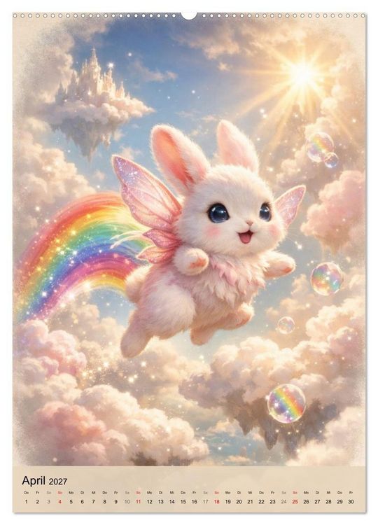 Produktbild: Flauschige Zauberlehrlinge (hochwertiger Premium Wandkalender 2027 DIN A2 hoch), Kunstdruck in Hochglanz