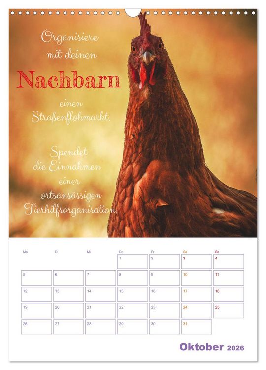 Produktbild: Tierische Challenges: F&uuml;r mehr Bewusstsein und mehr Tierschutz (Wandkalender 2026 DIN A3 hoch), CALVENDO Monatskalender