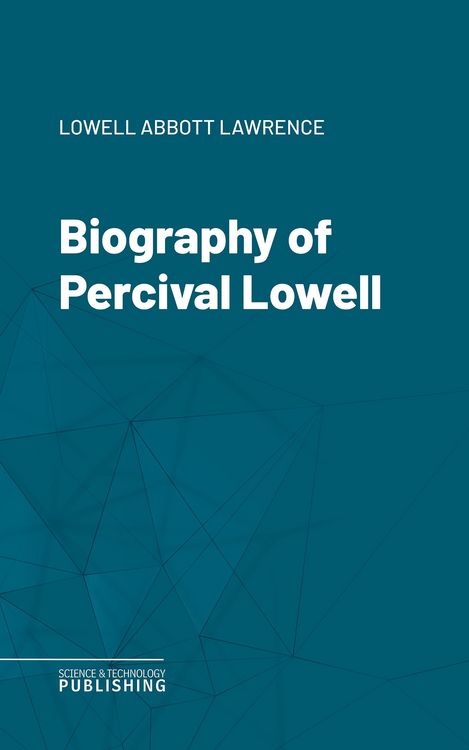 Produktbild: Biography of Percival Lowell