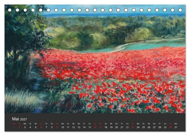 Produktbild: Landschaftspastelle (Tischkalender 2027 DIN A5 quer), CALVENDO Monatskalender