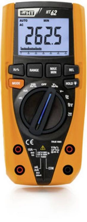 Produktbild: HT Instruments HT62 Hand-Multimeter digital CAT III 1000 V, CAT IV 600 V Anzeige (Counts): 6000