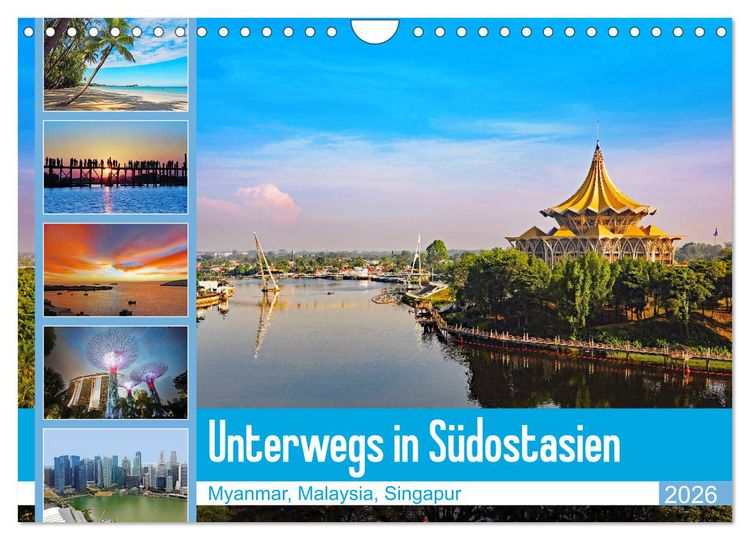 Produktbild: Unterwegs in S&uuml;dostasien (Wandkalender 2026 DIN A4 quer), CALVENDO Monatskalender