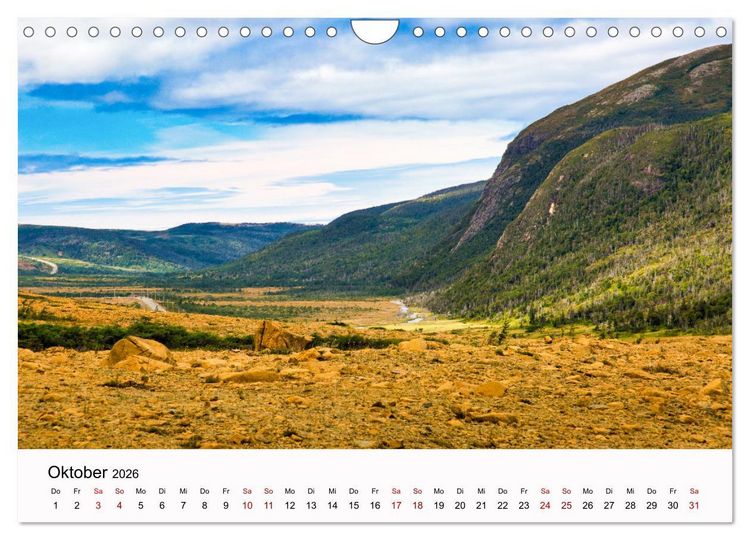 Produktbild: Neufundland - wilde Sch&ouml;nheit im Atlantik (Wandkalender 2026 DIN A4 quer), CALVENDO Monatskalender