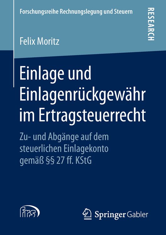 Produktbild: Einlage und Einlagenr&uuml;ckgew&auml;hr im Ertragsteuerrecht