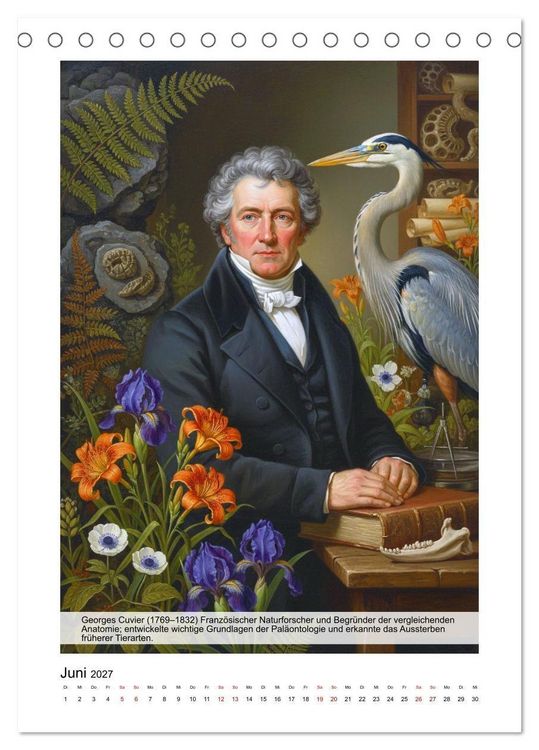 Produktbild: Gro&szlig;e Naturforscher (Tischkalender 2027 DIN A5 hoch), CALVENDO Monatskalender