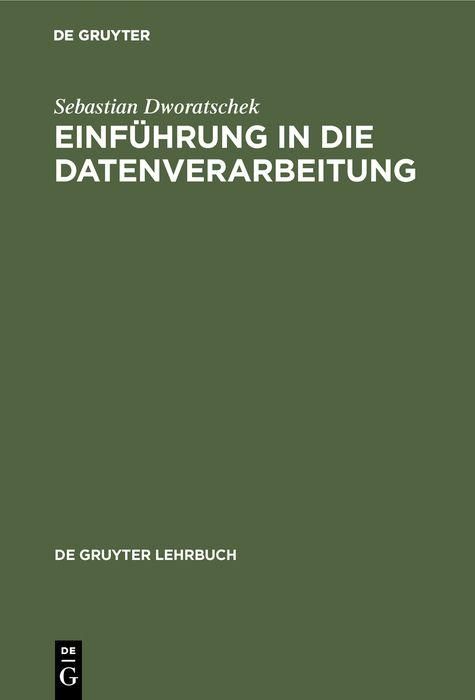 Produktbild: Einf&uuml;hrung in die Datenverarbeitung