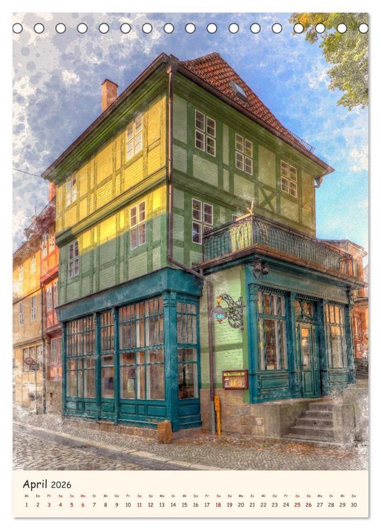 Produktbild: Quedlinburg - unsere Stadt (Tischkalender 2026 DIN A5 hoch), CALVENDO Monatskalender