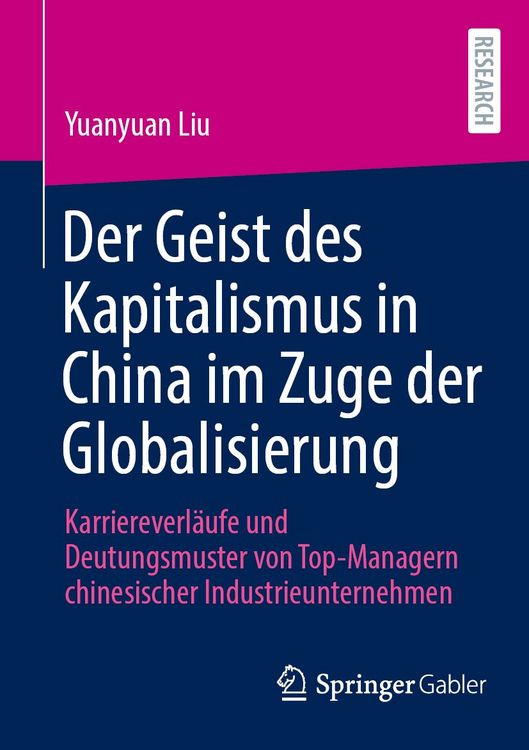 Produktbild: Der Geist des Kapitalismus in China im Zuge der Globalisierung