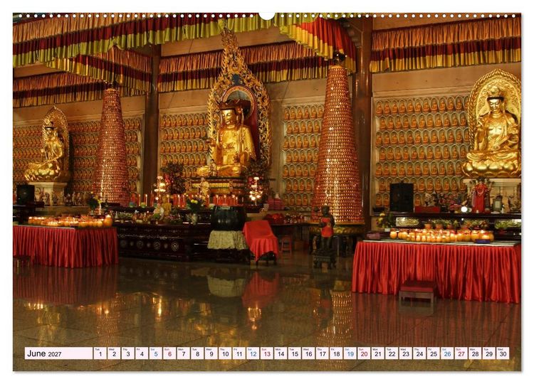 Produktbild: Malaysia &ndash; Between Rainforest, Temples and the Skyline of Kuala Lumpur (High Quality Premium Wall Calendar 2027 DIN A2 landscape),CALVENDO 12 Month Wall Calendar