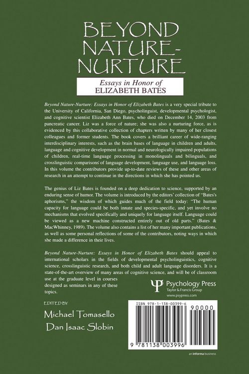 Produktbild: Beyond Nature-Nurture