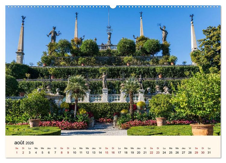Produktbild: Coup d'&oelig;il sur le Lac Majeur (Calendrier mural 2026 DIN A2 vertical) calendrier de bureau