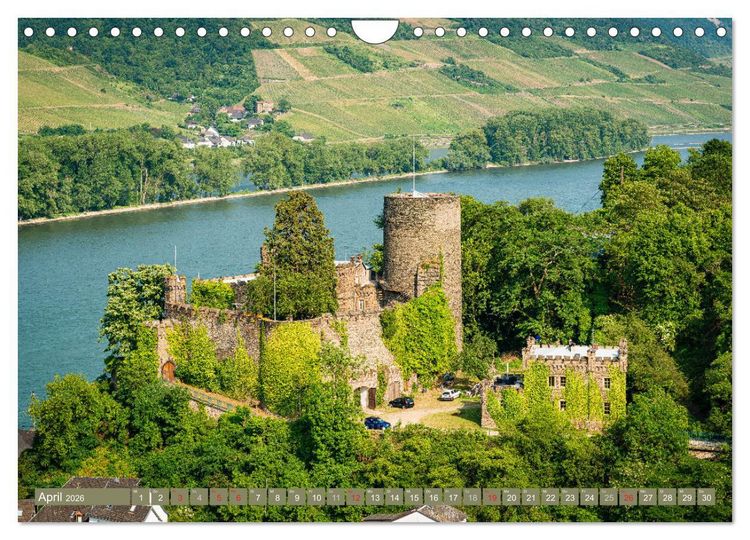 Produktbild: Burgen und Festungen am Mittelrhein (Wandkalender 2026 DIN A4 quer), CALVENDO Monatskalender