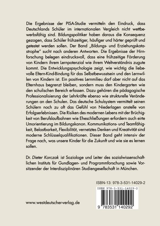 Produktbild: Bildungs- und Erziehungskatastrophe?