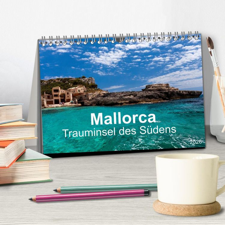 Produktbild: Mallorca - Trauminsel des S&uuml;dens (Tischkalender 2026 DIN A5 quer), CALVENDO Monatskalender