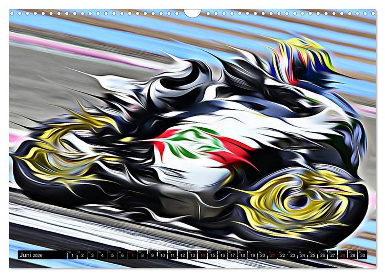 Produktbild: Fullspeed on two Wheels (Wandkalender 2026 DIN A3 quer), CALVENDO Monatskalender
