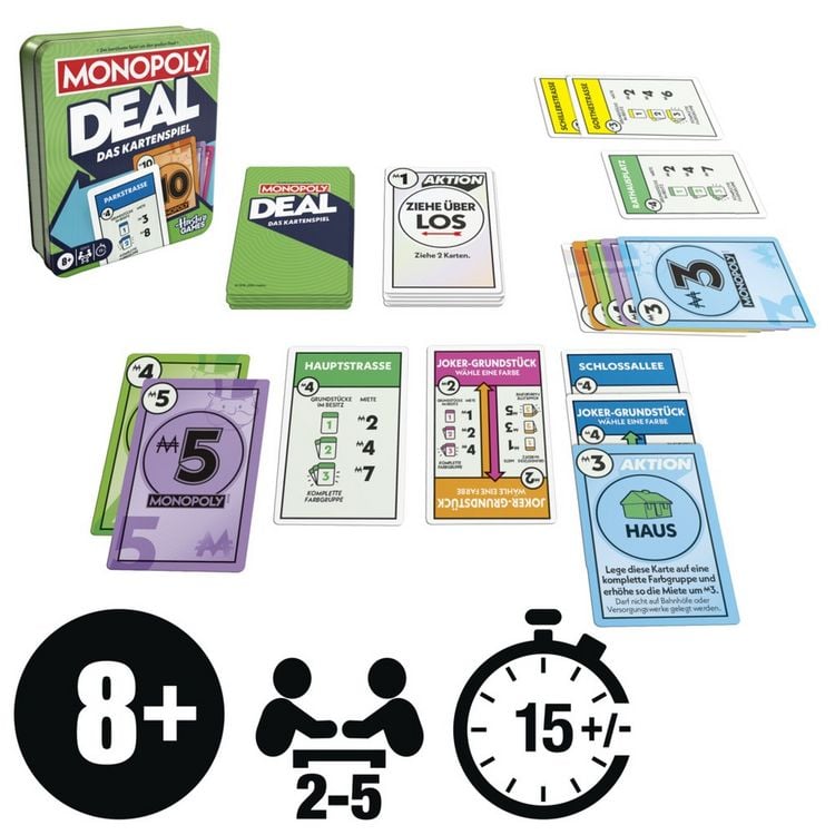 Produktbild: MONOPOLY Kartenspiel Deal Metalldose