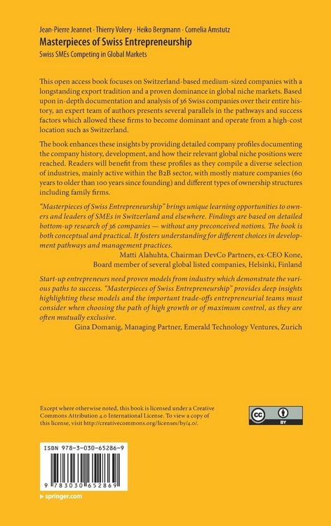 Produktbild: Masterpieces of Swiss Entrepreneurship