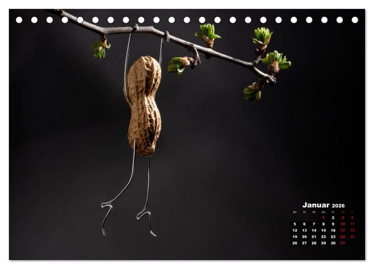 Produktbild: Erdnussm&auml;nnchen Geschichten. (Tischkalender 2026 DIN A5 quer), CALVENDO Monatskalender