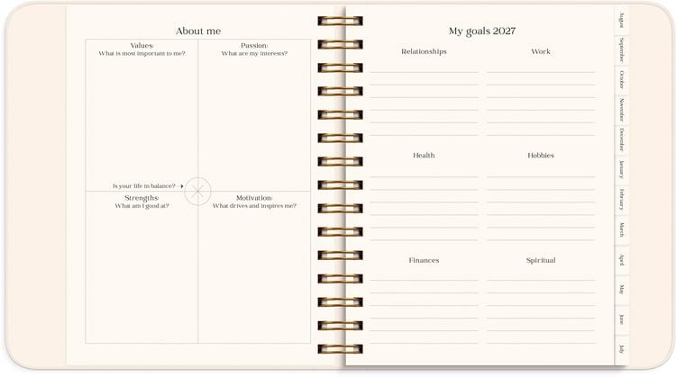 Produktbild: Life Planner Pastel flowers 26/27