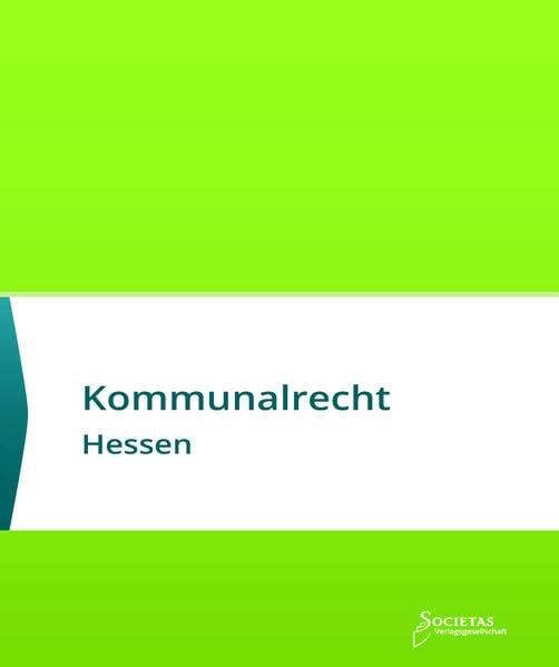 Produktbild: Kommunalrecht Hessen